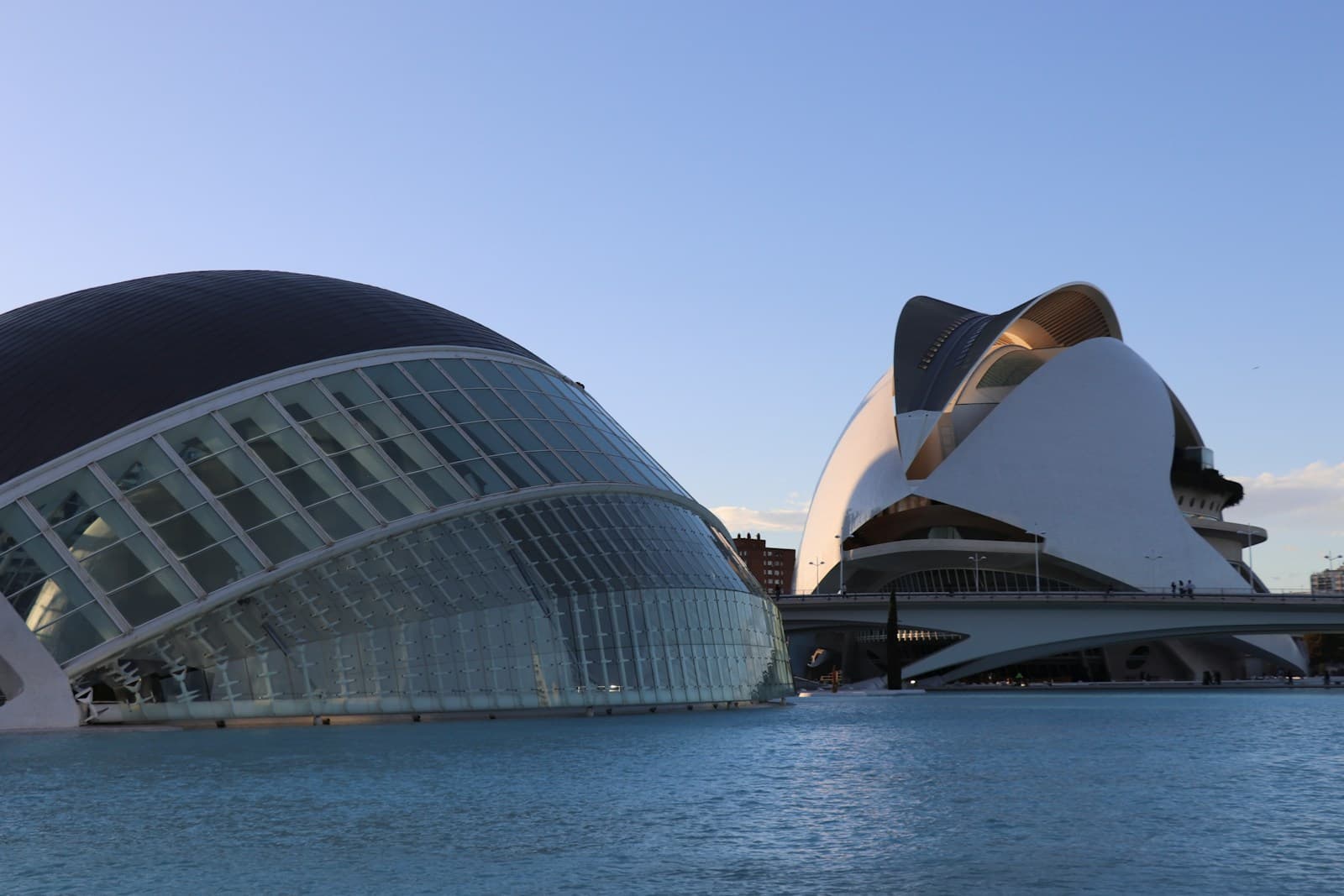 L'Hemisfèric and the Palau de les Arts at Valencia's City of Arts and Sciences